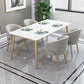 Metal Glam Style Side Chair Wingback Arm Chair with Gold Legs Clearhalo 'Dining Chairs' 'Dining Tables & Seating' 'dining_chair' 'furn' 'furn_dining_chair' 'Furniture' 'Kitchen & Dining Furniture' 6814448