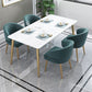 Metal Glam Style Side Chair Wingback Arm Chair with Gold Legs Clearhalo 'Dining Chairs' 'Dining Tables & Seating' 'dining_chair' 'furn' 'furn_dining_chair' 'Furniture' 'Kitchen & Dining Furniture' 6814458
