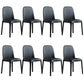 Modern Style Home Dining Side Chair Wood Parsons Armless Chair Black 8 Piece Set Clearhalo 'Dining Chairs' 'Dining Tables & Seating' 'dining_chair' 'furn' 'furn_dining_chair' 'Furniture' 'Kitchen & Dining Furniture' 6814481