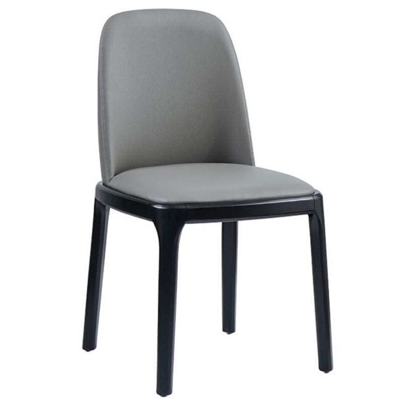 Modern Style Home Dining Side Chair Wood Parsons Armless Chair Grey 1 Piece Clearhalo 'Dining Chairs' 'Dining Tables & Seating' 'dining_chair' 'furn' 'furn_dining_chair' 'Furniture' 'Kitchen & Dining Furniture' 6814482