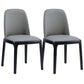 Modern Style Home Dining Side Chair Wood Parsons Armless Chair Grey 2 Piece Set Clearhalo 'Dining Chairs' 'Dining Tables & Seating' 'dining_chair' 'furn' 'furn_dining_chair' 'Furniture' 'Kitchen & Dining Furniture' 6814485