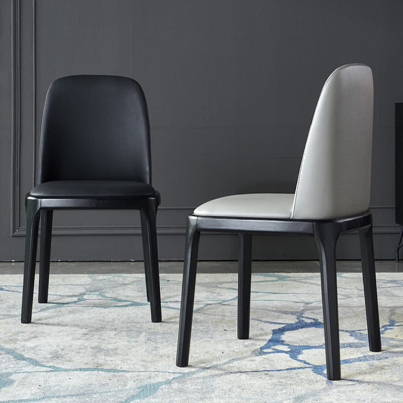 Modern Style Home Dining Side Chair Wood Parsons Armless Chair Clearhalo 'Dining Chairs' 'Dining Tables & Seating' 'dining_chair' 'furn' 'furn_dining_chair' 'Furniture' 'Kitchen & Dining Furniture' 6814488