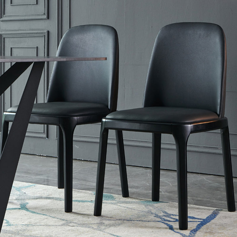 Modern Style Home Dining Side Chair Wood Parsons Armless Chair Clearhalo 'Dining Chairs' 'Dining Tables & Seating' 'dining_chair' 'furn' 'furn_dining_chair' 'Furniture' 'Kitchen & Dining Furniture' 6814491