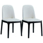 Modern Style Home Dining Side Chair Wood Parsons Armless Chair White 2 Piece Set Clearhalo 'Dining Chairs' 'Dining Tables & Seating' 'dining_chair' 'furn' 'furn_dining_chair' 'Furniture' 'Kitchen & Dining Furniture' 6814493
