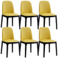 Modern Style Home Dining Side Chair Wood Parsons Armless Chair Yellow 6 Piece Set Clearhalo 'Dining Chairs' 'Dining Tables & Seating' 'dining_chair' 'furn' 'furn_dining_chair' 'Furniture' 'Kitchen & Dining Furniture' 6814500