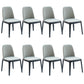 Modern Style Home Dining Side Chair Wood Parsons Armless Chair Smoke Gray 8 Piece Set Clearhalo 'Dining Chairs' 'Dining Tables & Seating' 'dining_chair' 'furn' 'furn_dining_chair' 'Furniture' 'Kitchen & Dining Furniture' 6814516