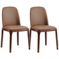 Modern Style Home Dining Side Chair Wood Parsons Armless Chair Walnut 2 Piece Set Clearhalo 'Dining Chairs' 'Dining Tables & Seating' 'dining_chair' 'furn' 'furn_dining_chair' 'Furniture' 'Kitchen & Dining Furniture' 6814518