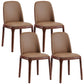 Modern Style Home Dining Side Chair Wood Parsons Armless Chair Walnut 4 Piece Set Clearhalo 'Dining Chairs' 'Dining Tables & Seating' 'dining_chair' 'furn' 'furn_dining_chair' 'Furniture' 'Kitchen & Dining Furniture' 6814519