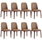 Modern Style Home Dining Side Chair Wood Parsons Armless Chair Walnut 8 Piece Set Clearhalo 'Dining Chairs' 'Dining Tables & Seating' 'dining_chair' 'furn' 'furn_dining_chair' 'Furniture' 'Kitchen & Dining Furniture' 6814521