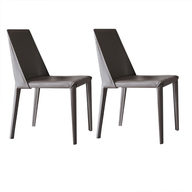 Contemporary 1/2/3/5 Pieces Dining Chairs Set Rectangle Stone Furniture in White