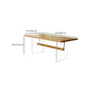Modern 1/4 Pieces Dining Set Rectangle Ash Wood Dining Table for Dining Room Kitchen