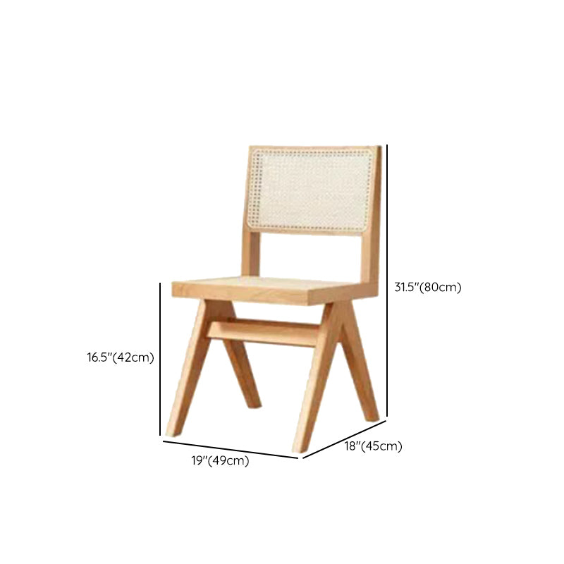 Modern 1/4 Pieces Dining Set Rectangle Ash Wood Dining Table for Dining Room Kitchen