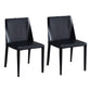 Modern Style 1/2/4/5/6/7 Pieces Dining Chairs Set Rectangle Stone Furniture in White 2 Black Chairs Clearhalo 'Dining Room Sets' 'Dining Tables & Seating' 'dining_room_set' 'furn' 'furn_dining_room_set' 'Furniture' 'Kitchen & Dining Furniture' 6814714