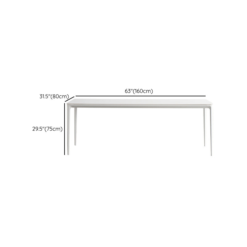Modern Style 1/2/4/5/6/7 Pieces Dining Chairs Set Rectangle Stone Furniture in White Clearhalo 'Dining Room Sets' 'Dining Tables & Seating' 'dining_room_set' 'furn' 'furn_dining_room_set' 'Furniture' 'Kitchen & Dining Furniture' 6814725