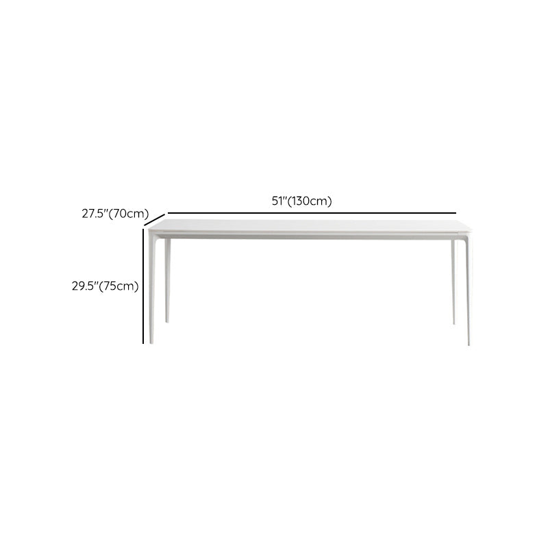 Modern Style 1/2/4/5/6/7 Pieces Dining Chairs Set Rectangle Stone Furniture in White Clearhalo 'Dining Room Sets' 'Dining Tables & Seating' 'dining_room_set' 'furn' 'furn_dining_room_set' 'Furniture' 'Kitchen & Dining Furniture' 6814728