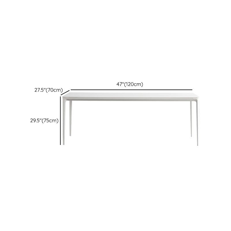 Modern Style 1/2/4/5/6/7 Pieces Dining Chairs Set Rectangle Stone Furniture in White Clearhalo 'Dining Room Sets' 'Dining Tables & Seating' 'dining_room_set' 'furn' 'furn_dining_room_set' 'Furniture' 'Kitchen & Dining Furniture' 6814729