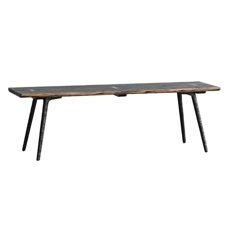 Industrial 1/5 Pieces Dining Set Rectangle Oak Wood Dining Table for Dining Room Bench 63"L x 15"W x 18"H Clearhalo 'Dining Room Sets' 'Dining Tables & Seating' 'dining_room_set' 'furn' 'furn_dining_room_set' 'Furniture' 'Kitchen & Dining Furniture' 6814733