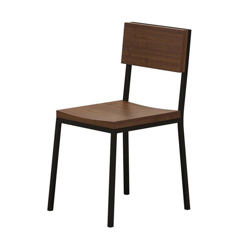 Industrial 1/3/5/7 Pieces Dining Set Rectangle Wood Dining Table for Cafe 1 Black Chair Clearhalo 'Dining Room Sets' 'Dining Tables & Seating' 'dining_room_set' 'furn' 'furn_dining_room_set' 'Furniture' 'Kitchen & Dining Furniture' 6814752