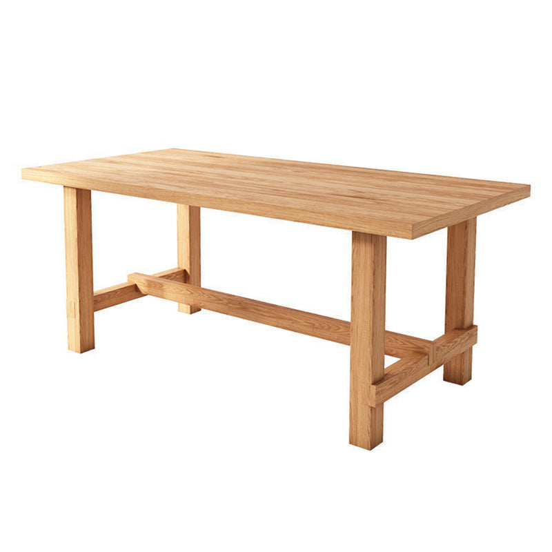 Pièces modernes 1/2/4/5/6/7 Pièces Ensemble de restauration Rectangle Pine Wood Dining Table pour salle à manger