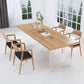 1/3/4/5 Pieces Modern Dining Set Rectangle Pine Wood Dining Table for Kitchen
