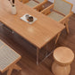 Modern 1/4/6 Pieces Dining Set Rectangle Ash Wood Dining Table for Dining Room
