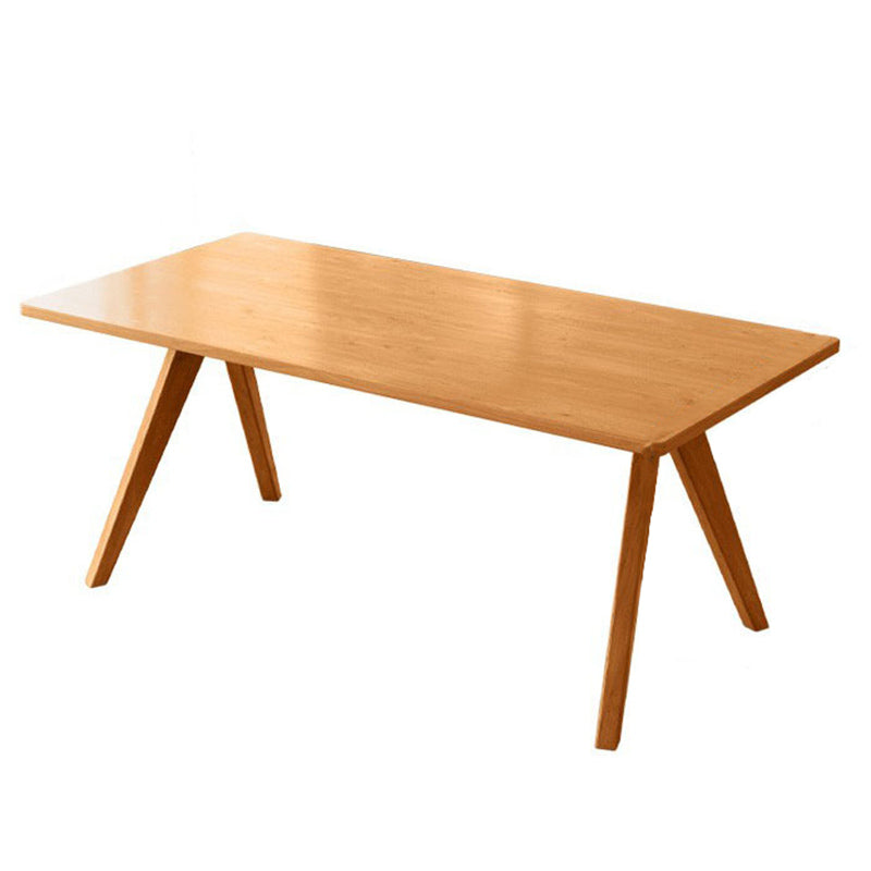 Modern 1/4/5/6 stukken Dinerset rechthoekige dennenhout eettafel voor keuken