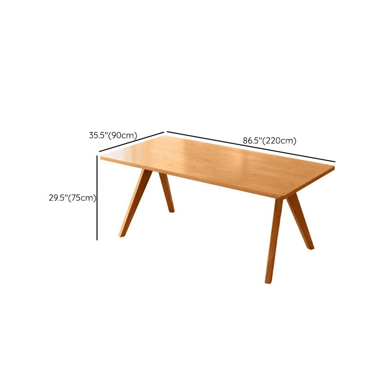 Modern 1/4/5/6 stukken Dinerset rechthoekige dennenhout eettafel voor keuken