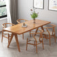 Moderna 1/4/5/7 Piezas Juego de comedor Rectángulo Mesa de comedor de madera de pino para sala de estar