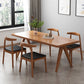 Moderna 1/4/5/7 Piezas Juego de comedor Rectángulo Mesa de comedor de madera de pino para sala de estar