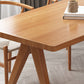 Moderna 1/4/5/7 Piezas Juego de comedor Rectángulo Mesa de comedor de madera de pino para sala de estar