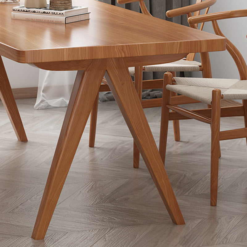 Moderna 1/4/5/7 Piezas Juego de comedor Rectángulo Mesa de comedor de madera de pino para sala de estar