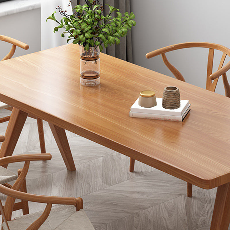Moderna 1/4/5/7 Piezas Juego de comedor Rectángulo Mesa de comedor de madera de pino para sala de estar