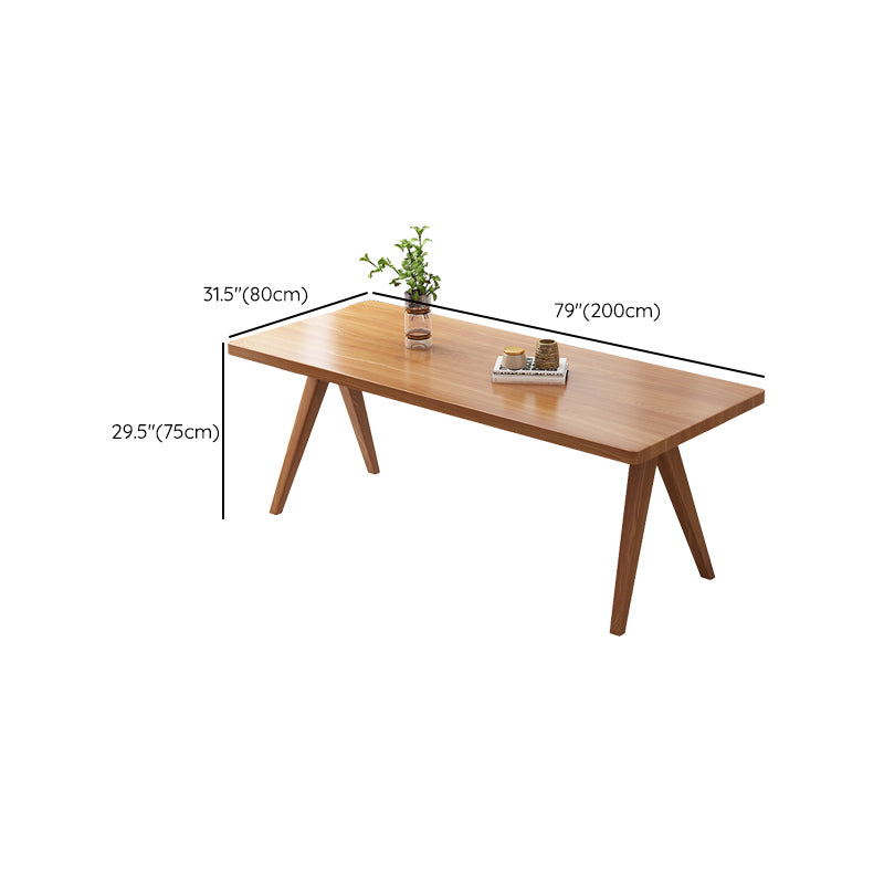 Moderna 1/4/5/7 Piezas Juego de comedor Rectángulo Mesa de comedor de madera de pino para sala de estar