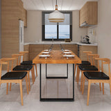 Mesa de comedor de madera rectangular 1/2/7 piezas para comedor para comedor para comedor