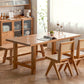 Industrial 1/4/6 Pieces Dining Set Rectangle Pine Wood Dining Table for Dining Room