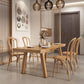 Industrial 1/4/5/6 Pieces Dining Set Rectangle Wood Dining Table for Dining Room