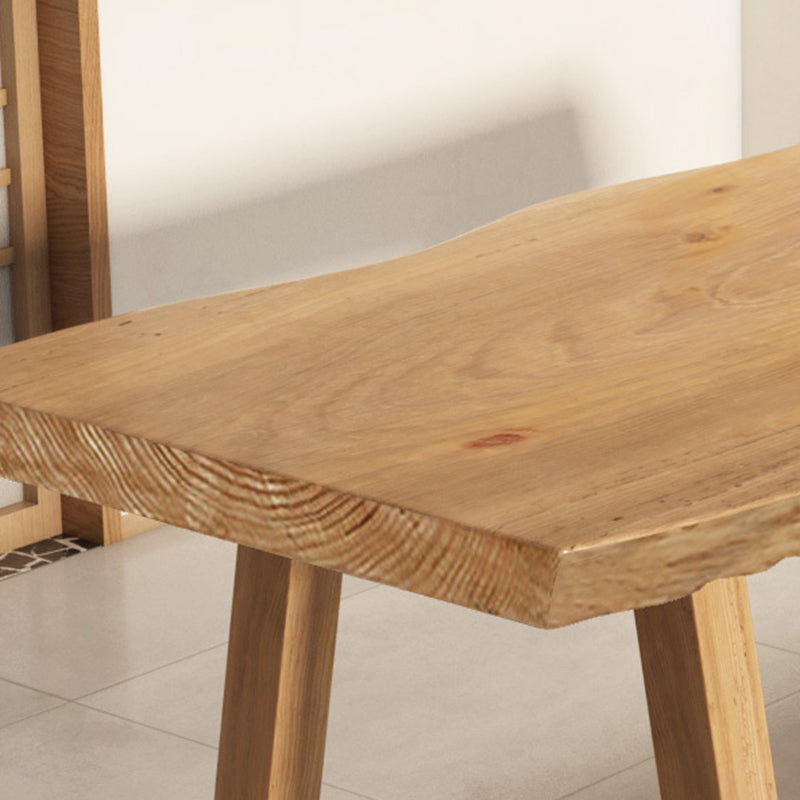 Industrial 1/4/5/6 Pieces Dining Set Rectangle Wood Dining Table for Dining Room