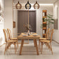 Industrial 1/4/5/6 Pieces Dining Set Rectangle Wood Dining Table for Dining Room
