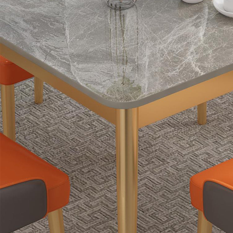 1/2/5/7 Pieces Nordic Dining Set Rectangle Stone Dining Table for Dining Room