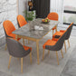 1/2/5/7 Pieces Nordic Dining Set Rectangle Stone Dining Table for Dining Room