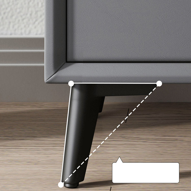 Contemporary Accent Table Nightstand Drawer Storage Nightstand Clearhalo 'Bedroom Furniture' 'furn' 'furn_night_stand' 'Furniture' 'night_stand' 'Nightstands' 6815235