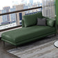 Modern Style Recessed Arms Chaise Living Room Faux Leather Chaise Clearhalo 'Chairs & Seating' 'Chaise Lounge' 'chaise_lounge' 'furn' 'furn_chaise_lounge' 'Furniture' 'Living Room Furniture' 6815298