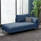 Modern Style Recessed Arms Chaise Living Room Faux Leather Chaise Blue Right-Arm Chaise Clearhalo 'Chairs & Seating' 'Chaise Lounge' 'chaise_lounge' 'furn' 'furn_chaise_lounge' 'Furniture' 'Living Room Furniture' 6815307