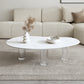27-inch brede moderne salontafel 3 poten koffie-cocktailtafel