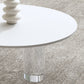 27-inch brede moderne salontafel 3 poten koffie-cocktailtafel