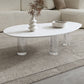27-inch brede moderne salontafel 3 poten koffie-cocktailtafel