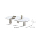 27-inch brede moderne salontafel 3 poten koffie-cocktailtafel