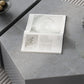 13"H Contemporary Coffee Table Grey Coffee Cocktail Table with Drawer