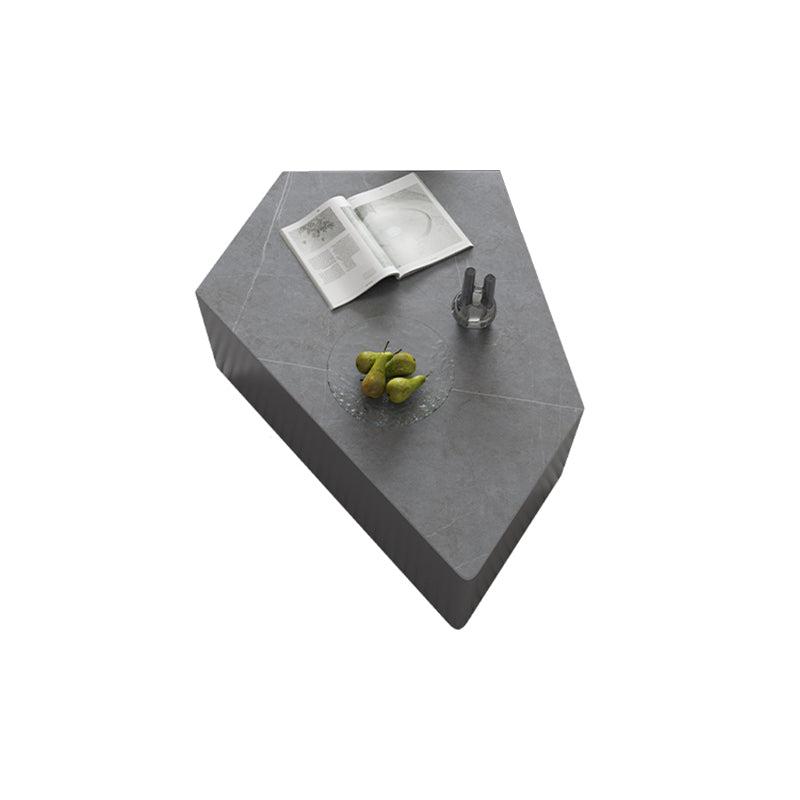 13"H Contemporary Coffee Table Grey Coffee Cocktail Table with Drawer