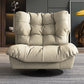 Tufted Microsuede Wingback Recliner 42" Wide Swivel Base Recliner Chair Clearhalo 'Chairs & Seating' 'furn' 'furn_recliners' 'Furniture' 'Living Room Furniture' 'Recliners' 6815678